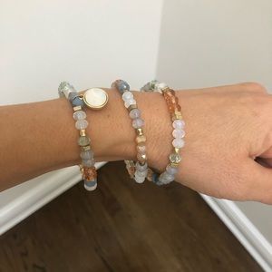 Ann Taylor Set of Beaded Bracelets